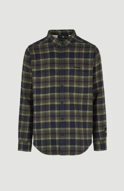Outlet O’Neill Overhemd O'Neill TRVLR Series Flannel Check | Green Shadow Check