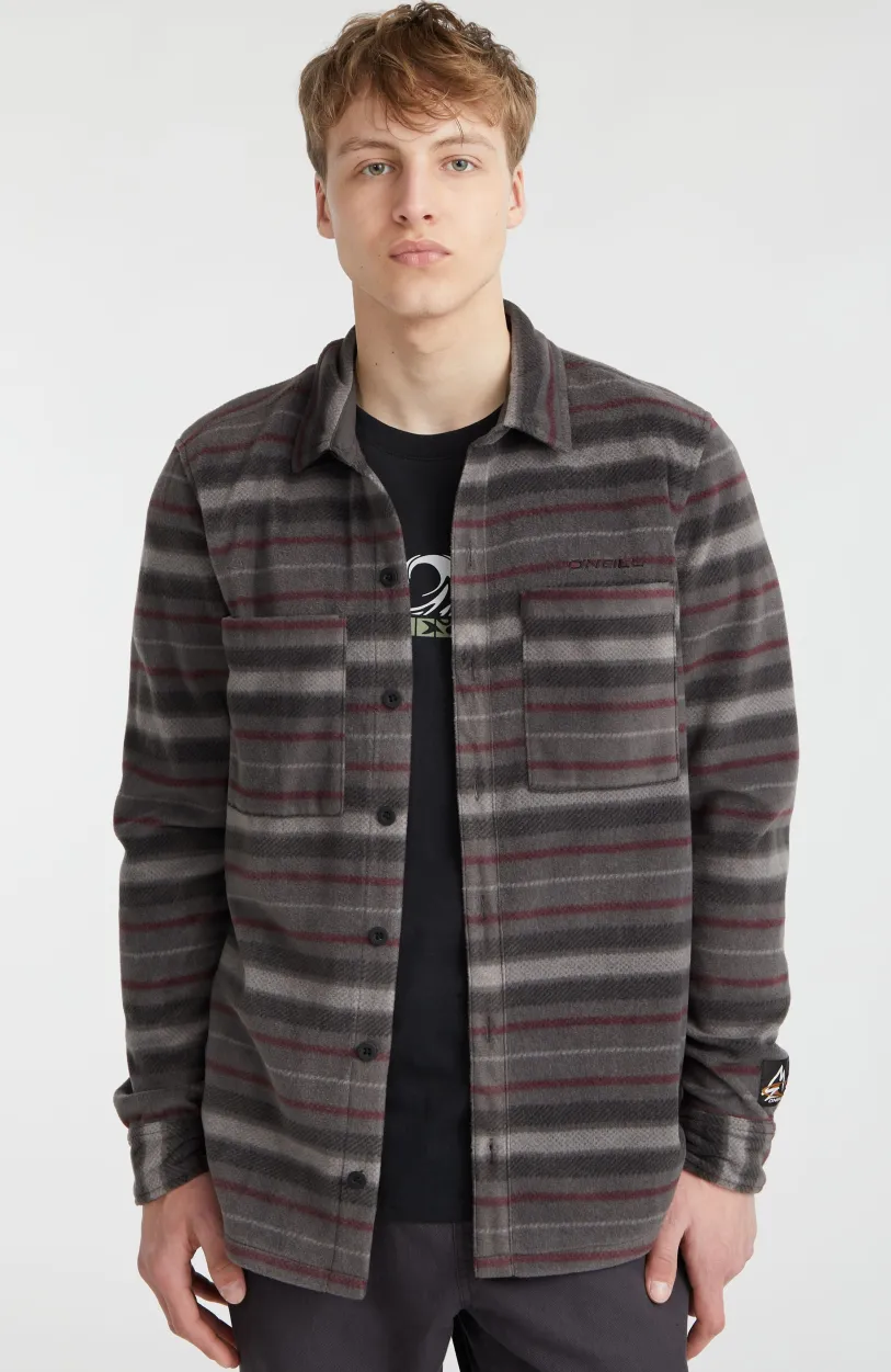 O’Neill Overhemd Superfleece | Grey Crossover Stripe