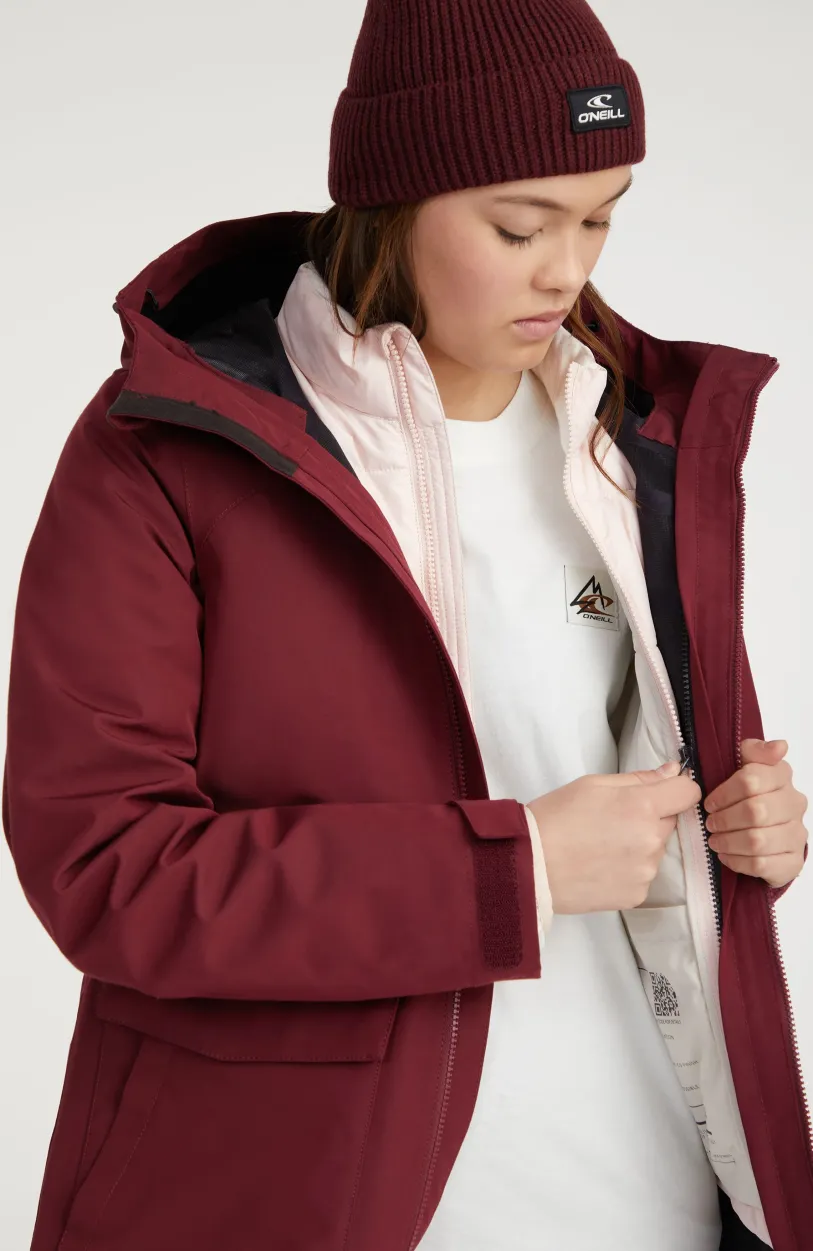 New O’Neill Parka O'Neill TRVLR Series Journey Shell | Windsor Wine