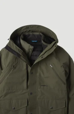 Hot O’Neill Parka O'Neill TRVLR Series Journey Shell | Forest Night