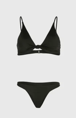 Outlet O’Neill Pismo Flamenco Women Of The Wave Bikini | Black Out