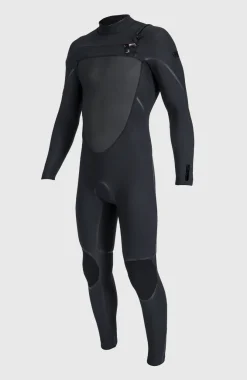 Sale O’Neill Psycho Tech 4/3mm Chest Zip Full Wetsuit | BLACK/BLACK
