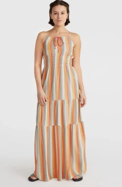 New O’Neill Quorra Maxi-jurk | Orange Multistripe
