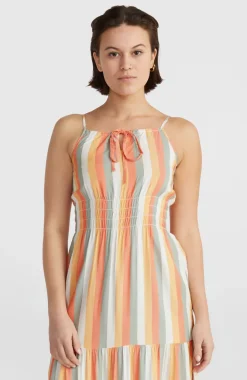 New O’Neill Quorra Maxi-jurk | Orange Multistripe