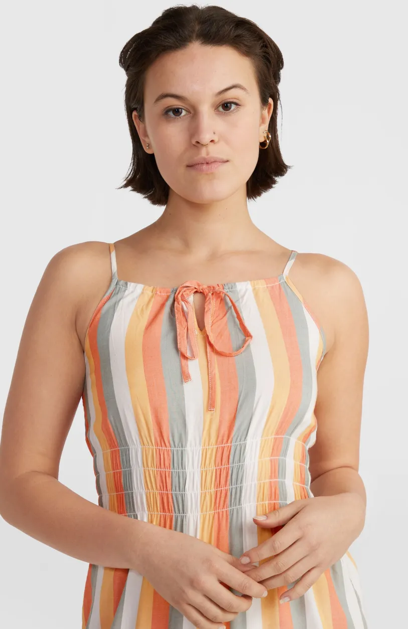 New O’Neill Quorra Maxi-jurk | Orange Multistripe