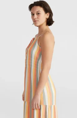 New O’Neill Quorra Maxi-jurk | Orange Multistripe