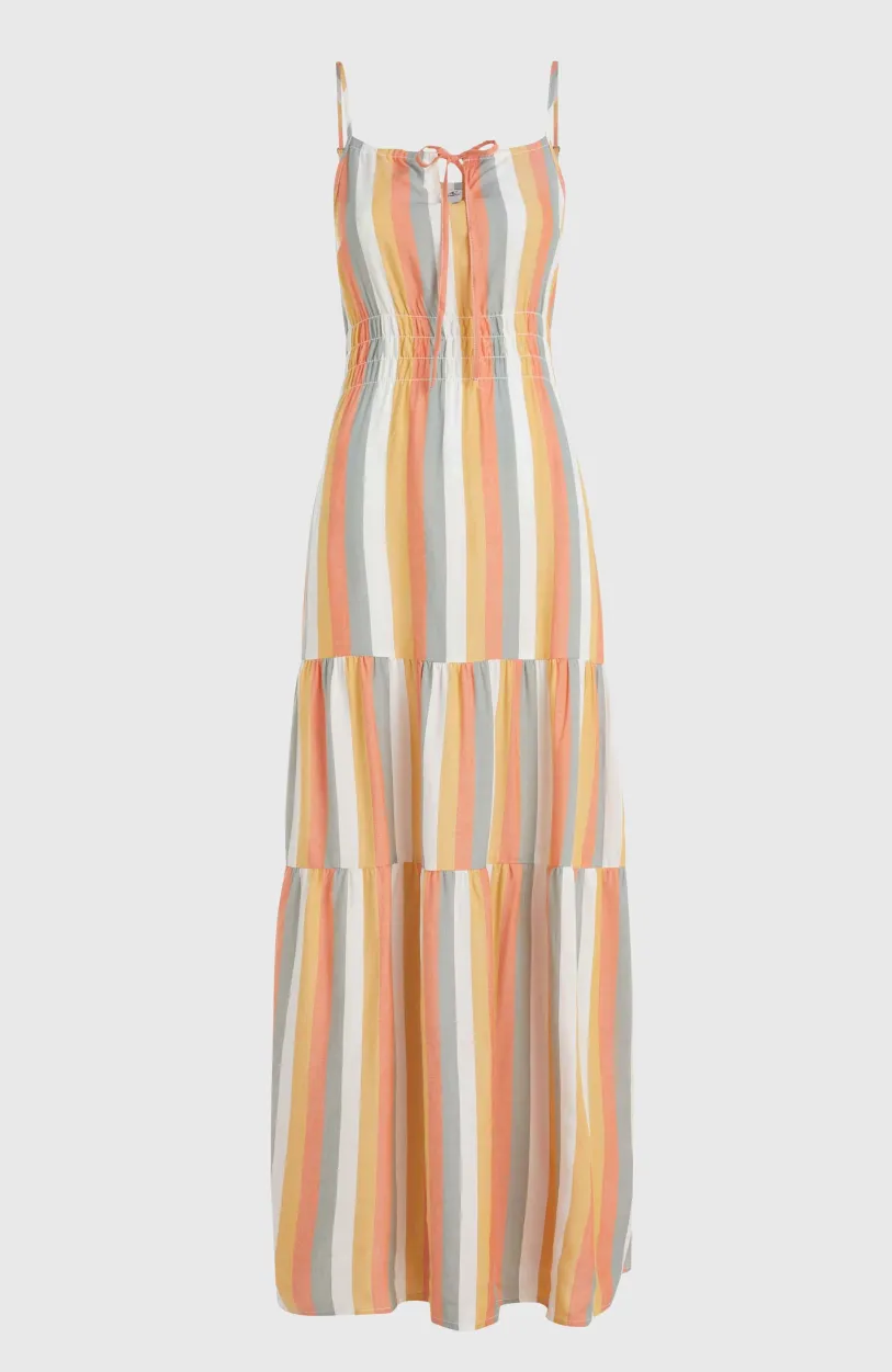 New O’Neill Quorra Maxi-jurk | Orange Multistripe