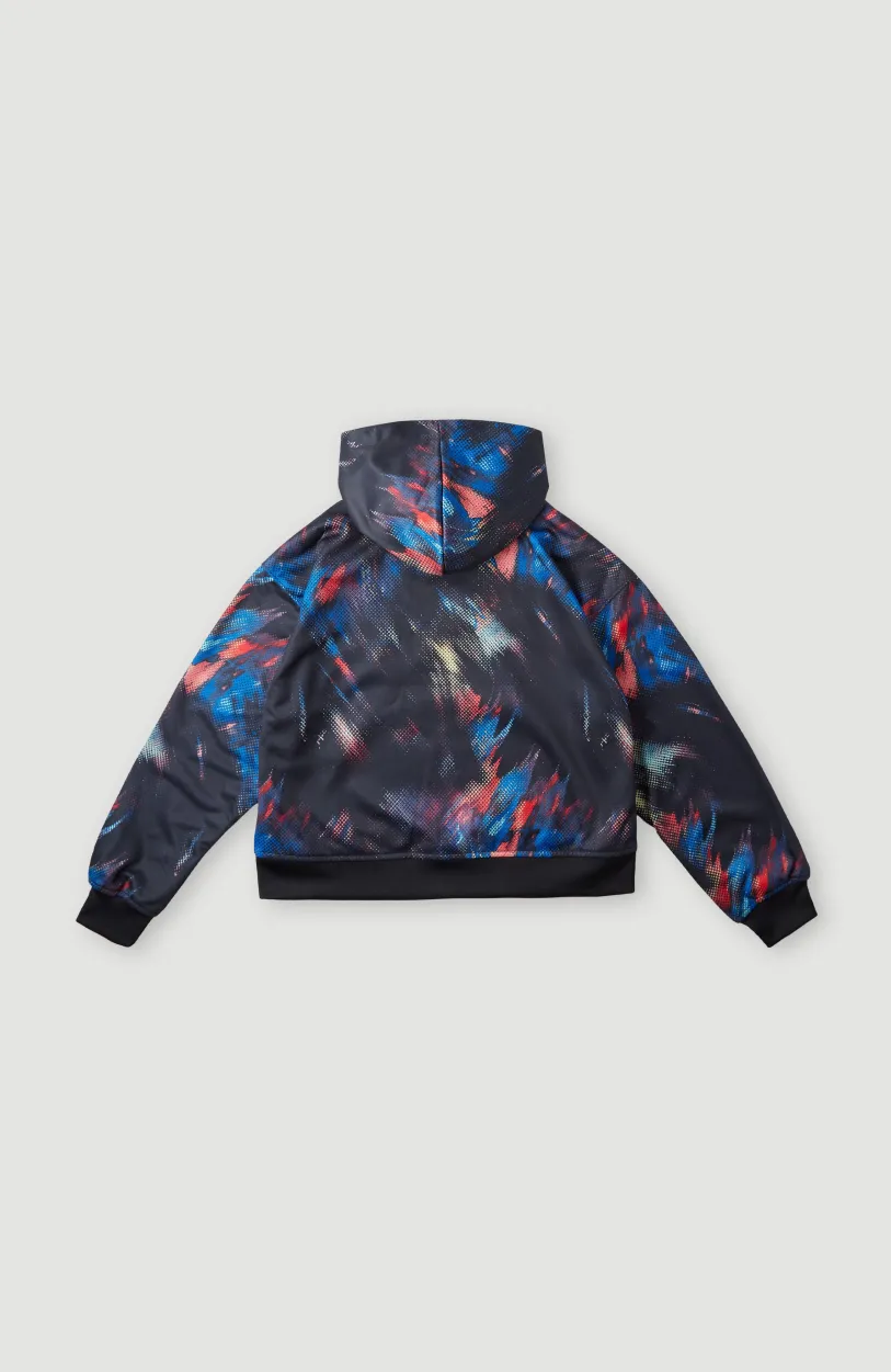 New O’Neill Rutile Hooded Fleece | Black Future Fade