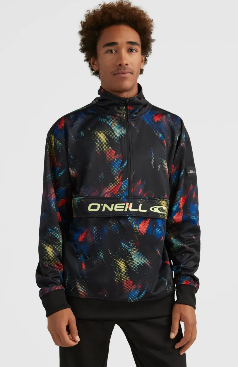 Discount O’Neill Rutile Solid Half Zip Anorak | Black Future Fade