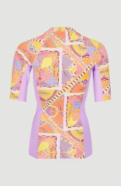 Clearance O’Neill Shirt Anglet Met Korte Mouwen En Beschermingsfactor UPF 50+ | Yellow Scarf Print