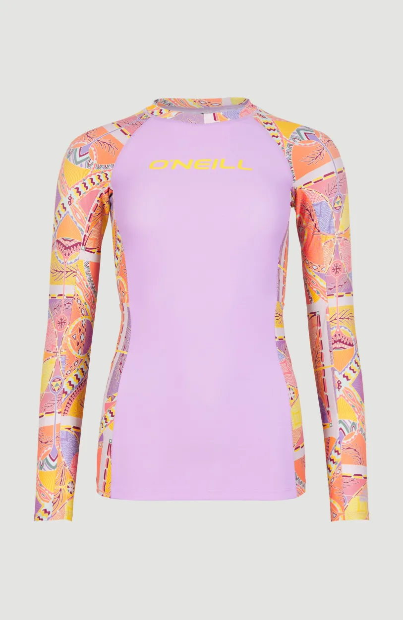 New O’Neill Shirt Anglet Met Lange Mouwen En Beschermingsfactor UPF 50+ | Yellow Scarf Print