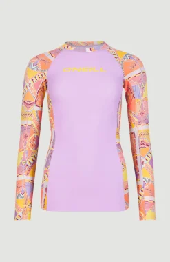 New O’Neill Shirt Anglet Met Lange Mouwen En Beschermingsfactor UPF 50+ | Yellow Scarf Print