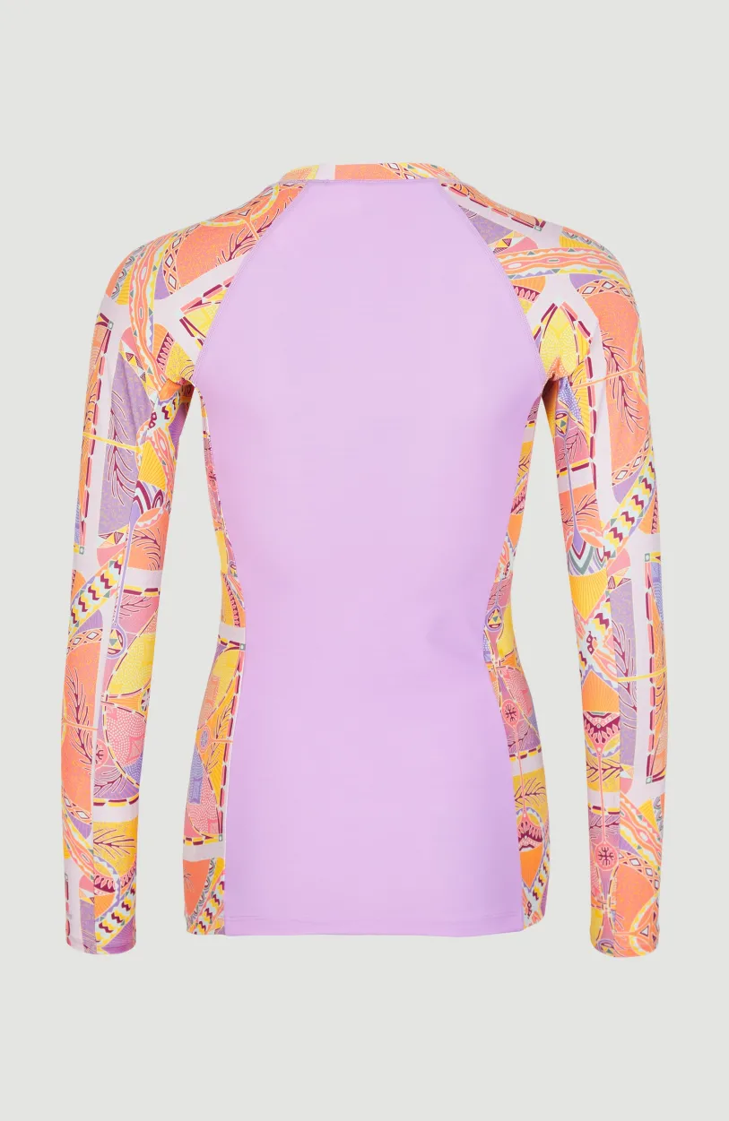 New O’Neill Shirt Anglet Met Lange Mouwen En Beschermingsfactor UPF 50+ | Yellow Scarf Print