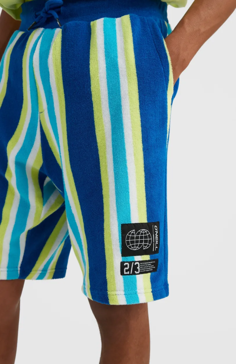 O’Neill Short Brights Terry | Blue Towel Stripe