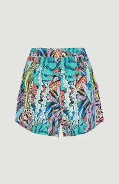 Sale O’Neill Short Java Wave Met Hoge Taille | Blue Comic Seaweed