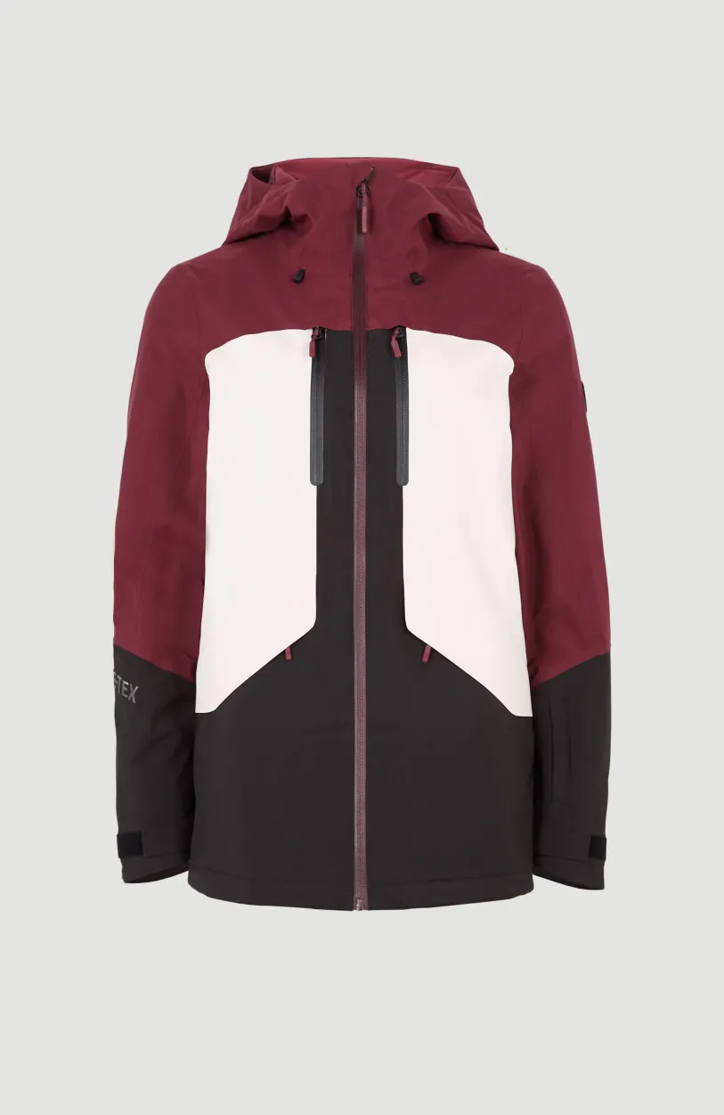 Discount O’Neill Ski Jas GORE-TEX Psycho Tech | Windsor Wine Colour Block