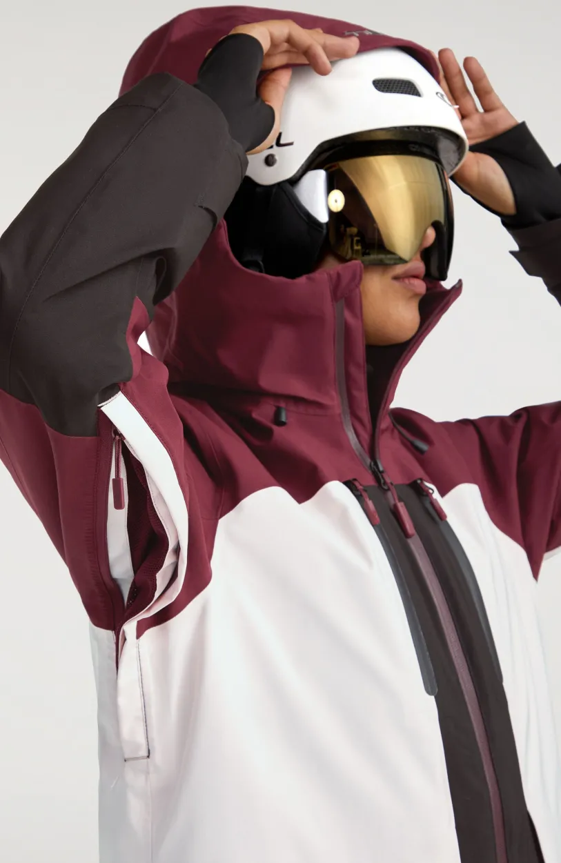 Discount O’Neill Ski Jas GORE-TEX Psycho Tech | Windsor Wine Colour Block