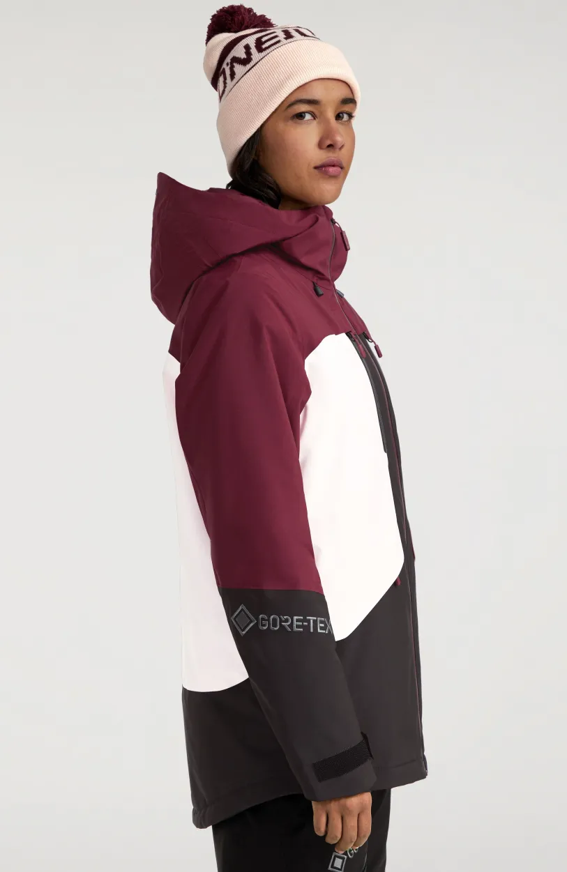 Discount O’Neill Ski Jas GORE-TEX Psycho Tech | Windsor Wine Colour Block
