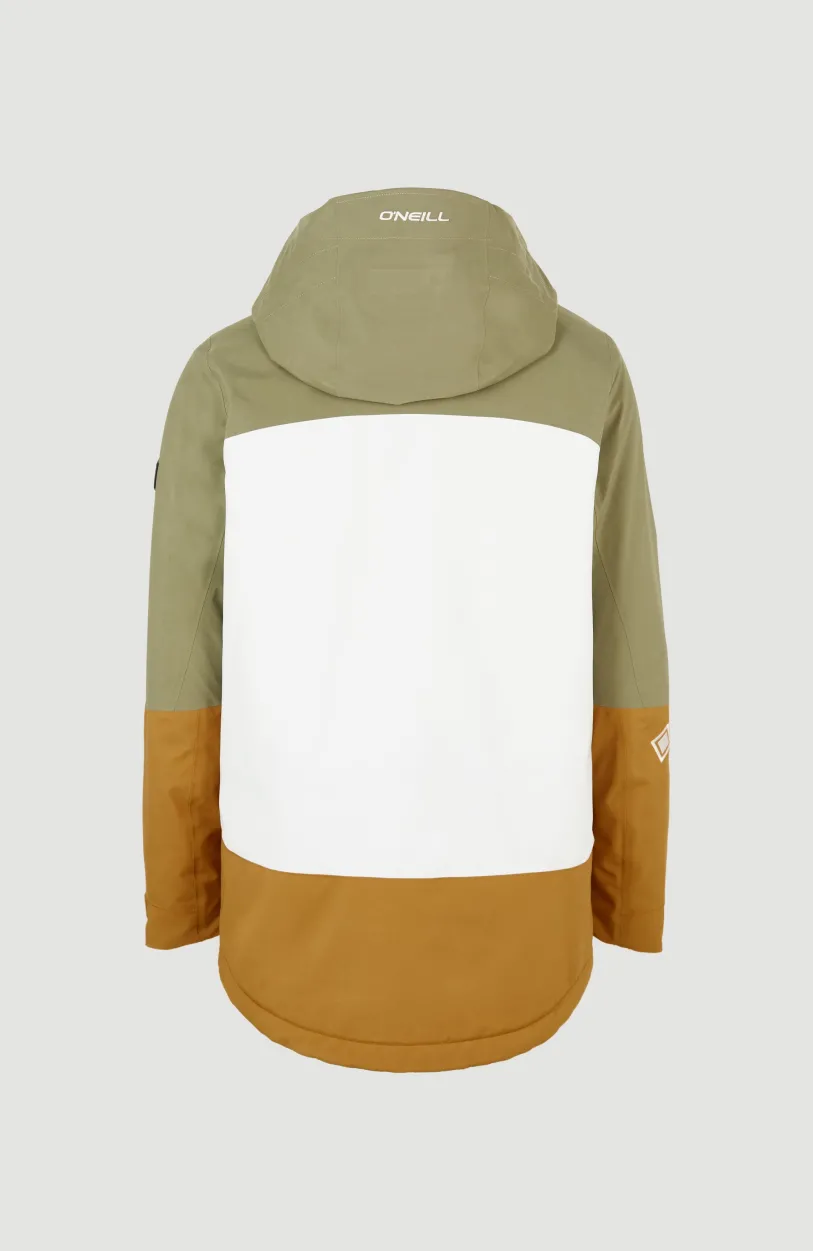 Outlet O’Neill Ski Jas GORE-TEX Psycho Tech | Deep Lichen Green Colour Block