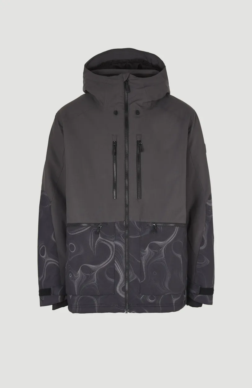 Hot O’Neill Ski Jas Texture | Black Out Colour Block