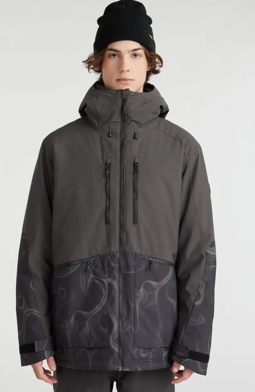 Hot O’Neill Ski Jas Texture | Black Out Colour Block