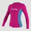 Online O’Neill Skins Long Sleeve Crew | Dark Pink