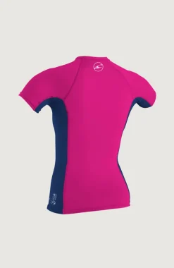 Online O’Neill Skins Short Sleeve Crew | Dark Pink