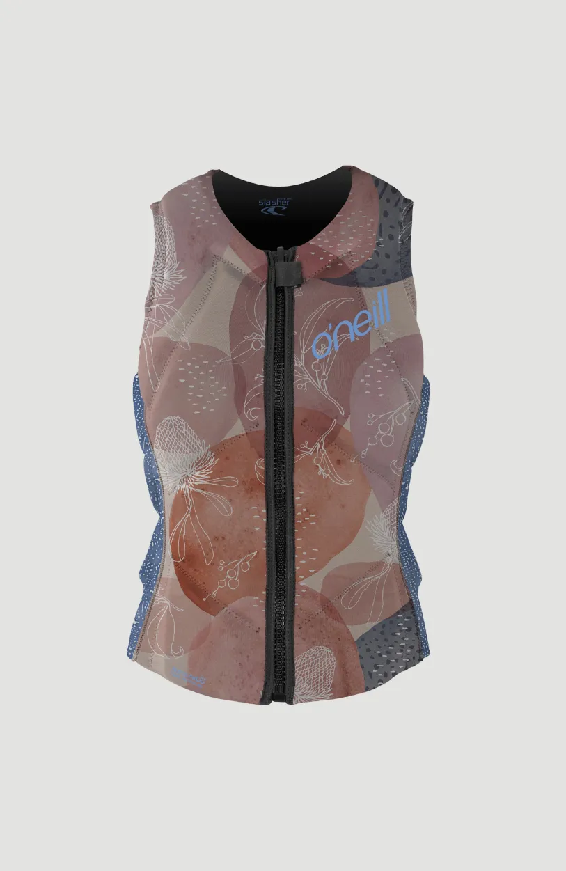 New O’Neill Slasher Competition Vest | DESERT BLOOM/DRIFT BLUE