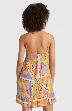 Discount O’Neill Strandjurk Malu | Yellow Scarf Print