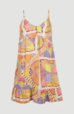 Discount O’Neill Strandjurk Malu | Yellow Scarf Print
