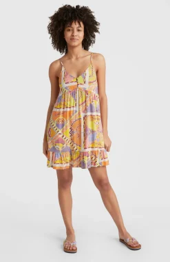 Discount O’Neill Strandjurk Malu | Yellow Scarf Print