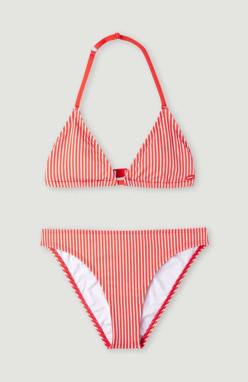 Discount O’Neill Surf State Triangelbikiniset | Red Simple Stripe