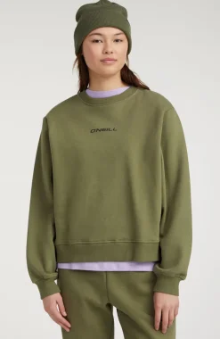 New O’Neill Sweater Future Surf Society Crew | Deep Lichen Green