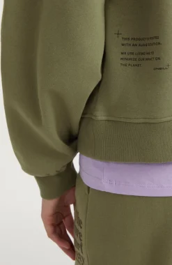 New O’Neill Sweater Future Surf Society Crew | Deep Lichen Green