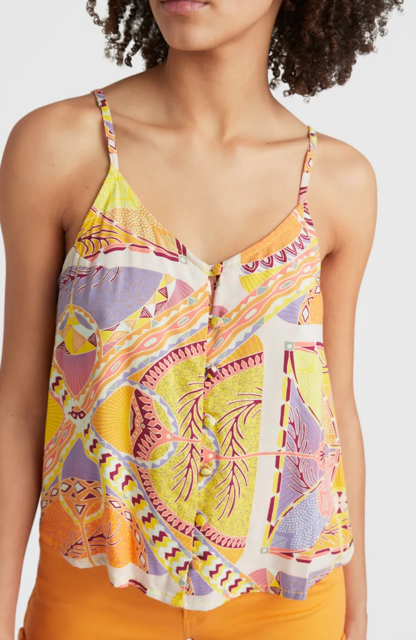 O’Neill Tanktop Tiare Woven | Yellow Scarf Print