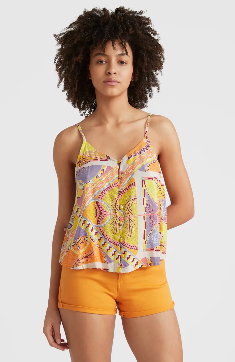 O’Neill Tanktop Tiare Woven | Yellow Scarf Print