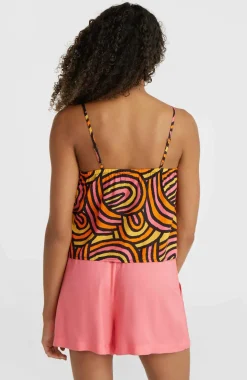 Best O’Neill Tiare Woven Tanktop | Orange Rainbow Stripe