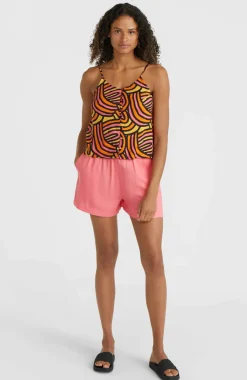 Best O’Neill Tiare Woven Tanktop | Orange Rainbow Stripe