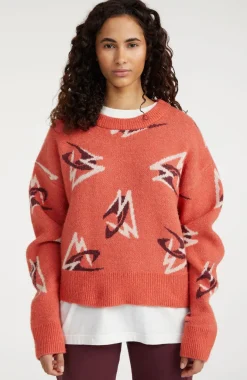 Outlet O’Neill Trui Anchorage Knit | Red Knit Mountains