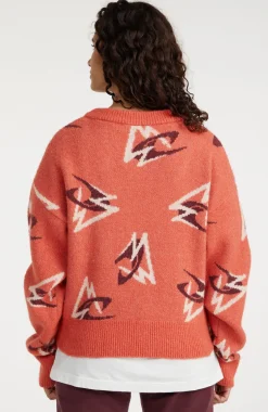 Outlet O’Neill Trui Anchorage Knit | Red Knit Mountains