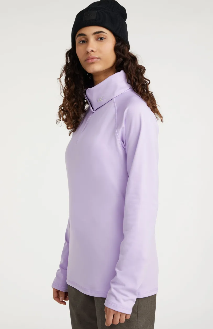 Outlet O’Neill Trui Clime Fleece Met Halve Rits | Purple Rose