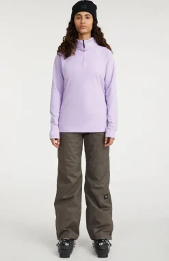 Outlet O’Neill Trui Clime Fleece Met Halve Rits | Purple Rose