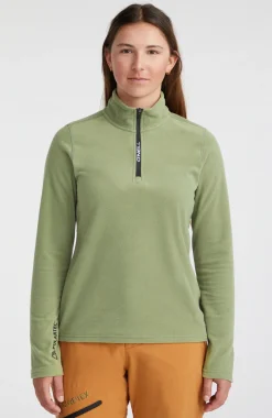 Outlet O’Neill Trui Jack's Fleece Met Halve Rits | Deep Lichen Green