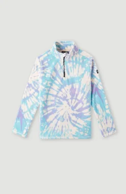 Outlet O’Neill Trui Printed Fleece Met Halve Rits | Pink Tie Dye