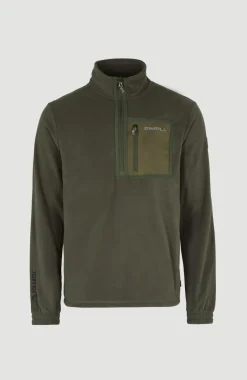 Hot O’Neill Trui Utility Light Fleece Met Halve Rits | Forest Night