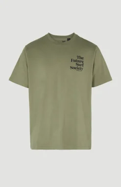 Online O’Neill T-shirt Future Surf Society | Deep Lichen Green