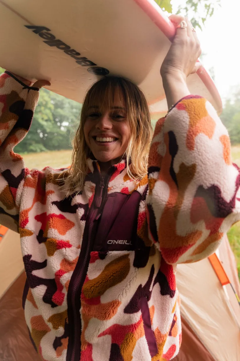 New O’Neill Vest Cloudrest Fleece | Purple Hiker Camo