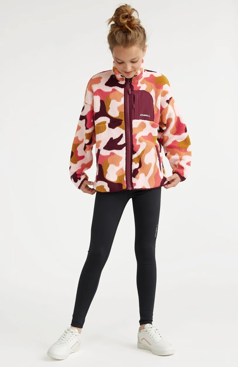 Hot O’Neill Vest Cloudrest High-Pile Fleece | Purple Hiker Camo