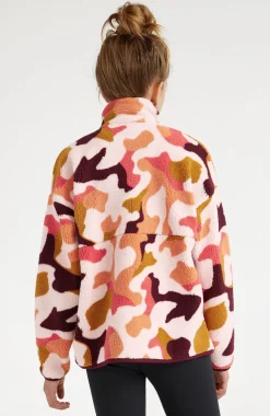 Hot O’Neill Vest Cloudrest High-Pile Fleece | Purple Hiker Camo