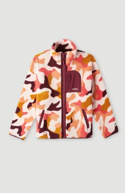 Hot O’Neill Vest Cloudrest High-Pile Fleece | Purple Hiker Camo